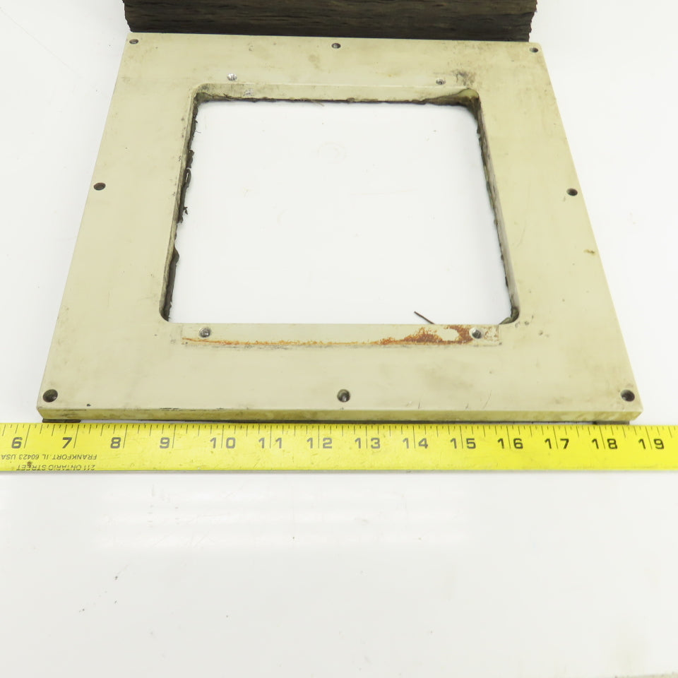 8" x 8" Square ID x 16' Long Accordion Style Way Cover Bellows W/Connector Plate