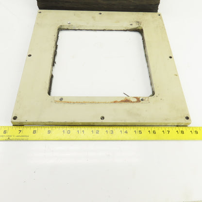 8" x 8" Square ID x 16' Long Accordion Style Way Cover Bellows W/Connector Plate