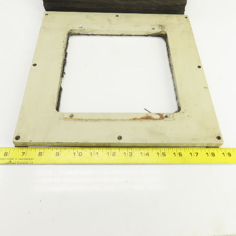 8" x 8" Square ID x 16' Long Accordion Style Way Cover Bellows W/Connector Plate