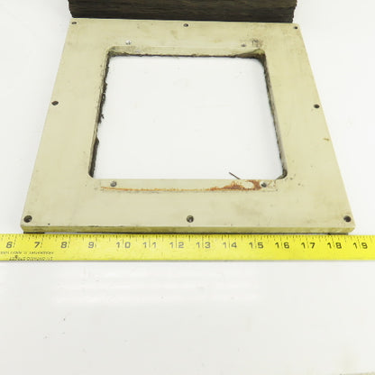 8" x 8" Square ID x 16' Long Accordion Style Way Cover Bellows W/Connector Plate