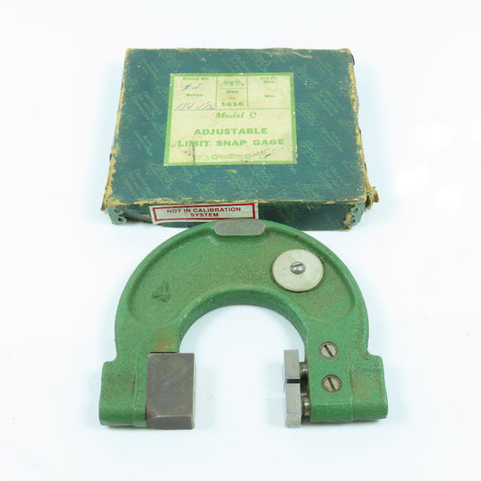 GTD #4 Model C Adjustable Limit Snap Gage 1-1/4"-1-1/2" Size Range