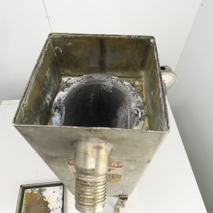 Bowden CRB-175 SS Filter/Debris Catch 26-1/2" x 9" x 9" Intake 2" Out 2-1/4" NPT