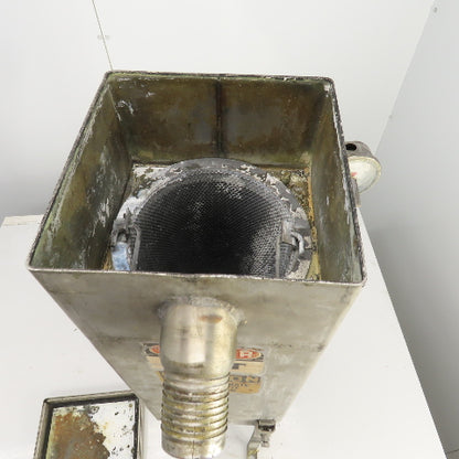 Bowden CRB-175 SS Filter/Debris Catch 26-1/2" x 9" x 9" Intake 2" Out 2-1/4" NPT