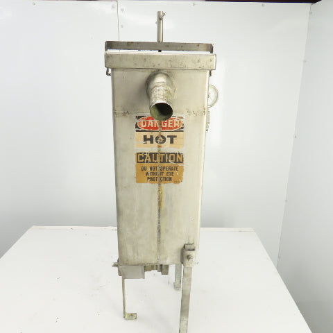 Bowden CRB-175 SS Filter/Debris Catch 26-1/2" x 9" x 9" Intake 2" Out 2-1/4" NPT