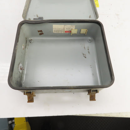 Hoffman A-12104 12" x 10" x 4" Wall Mount Electrical Enclosure Hinged Door Lot/2