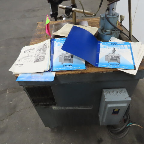 Uni-Tek 300-SA 480V 1Ph Manual Feed Broken Tap Stud Disintegrator 12" Travel