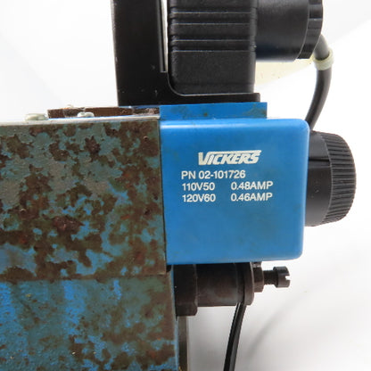 Vickers DG4V-3S0AMUB560 Single Solenoid Hydraulic Valve Check Regulator 120V