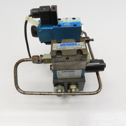 Vickers DG4V-3S0AMUB560 Single Solenoid Hydraulic Valve Check Regulator 120V