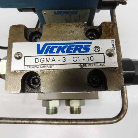 Vickers DG4V-3S0AMUB560 Single Solenoid Hydraulic Valve Check Regulator 120V