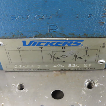 Vickers DG4V-3S0AMUB560 Single Solenoid Hydraulic Valve Check Regulator 120V