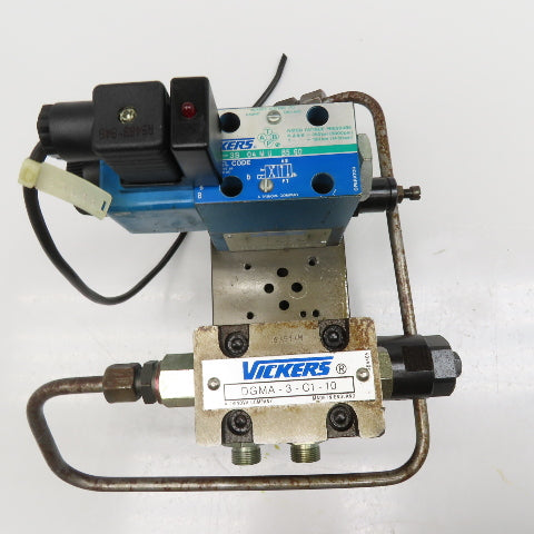 Vickers DG4V-3S0AMUB560 Single Solenoid Hydraulic Valve Check Regulator 120V