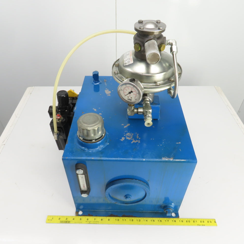 Sprague S216J35 12 Gallon Sprague Air Driven Hydraulic Pump Unit 4600PSI Out