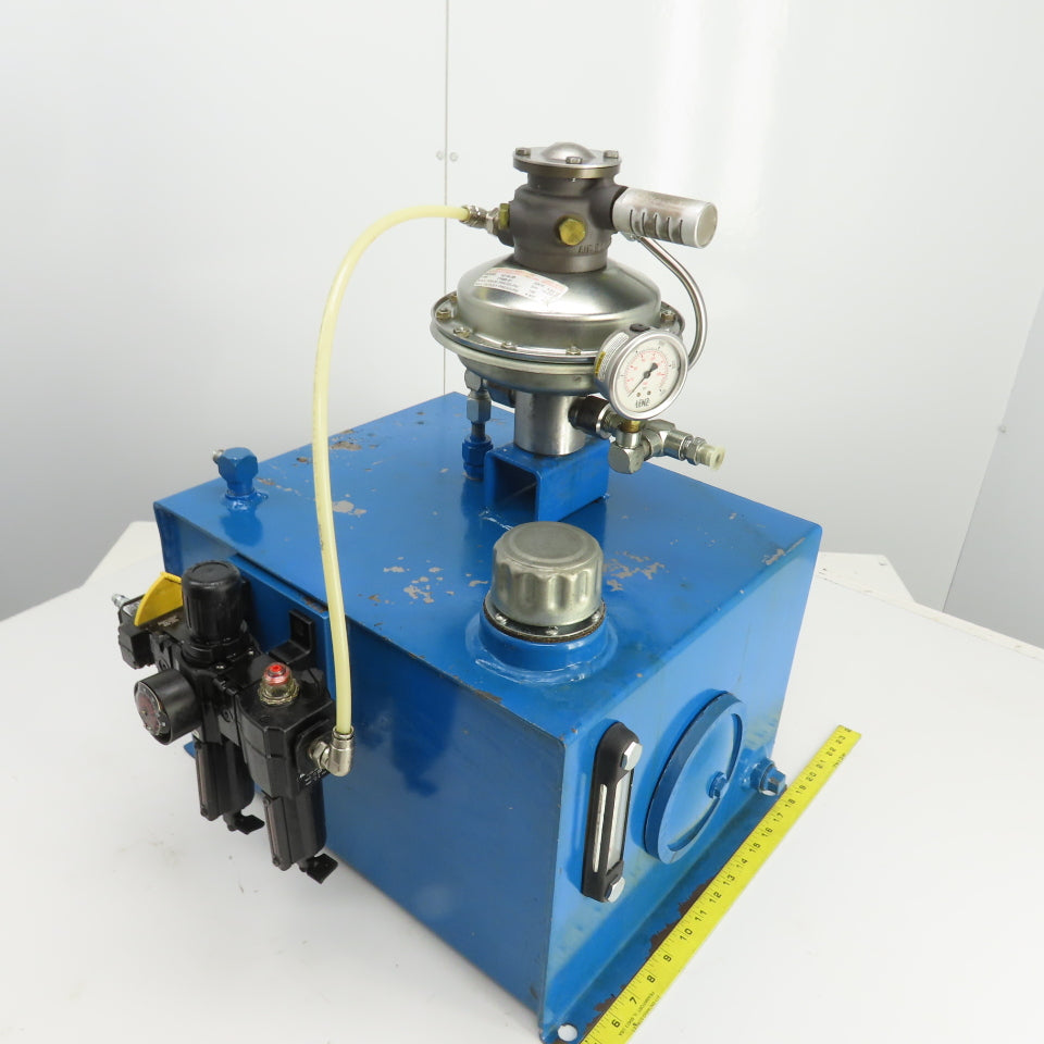 Sprague S216J35 12 Gallon Sprague Air Driven Hydraulic Pump Unit 4600PSI Out