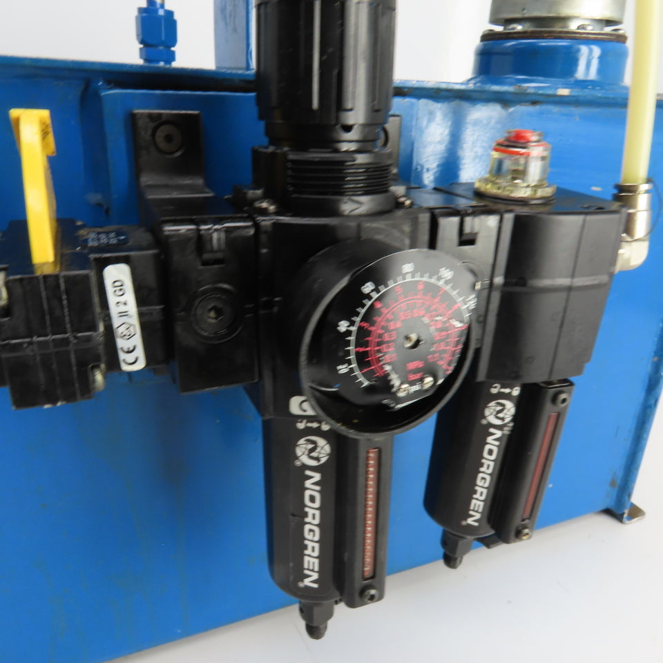 Sprague S216J35 12 Gallon Sprague Air Driven Hydraulic Pump Unit 4600PSI Out