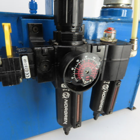 Sprague S216J35 12 Gallon Sprague Air Driven Hydraulic Pump Unit 4600PSI Out