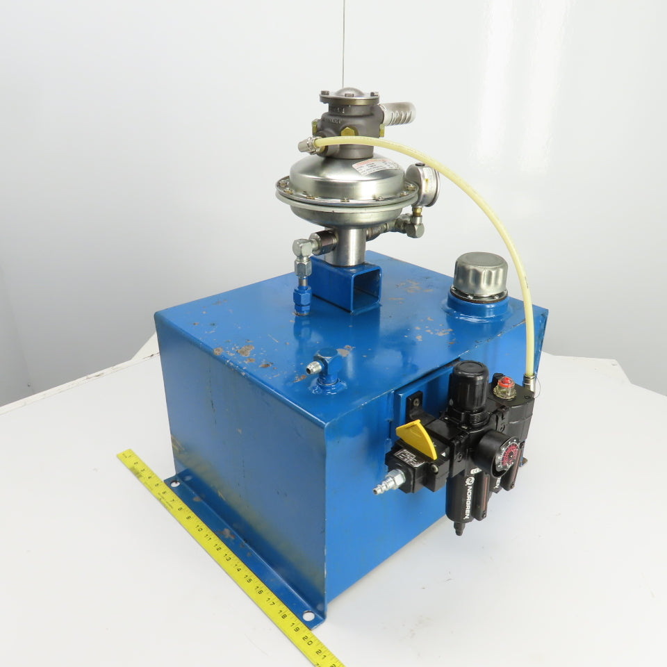 Sprague S216J35 12 Gallon Sprague Air Driven Hydraulic Pump Unit 4600PSI Out