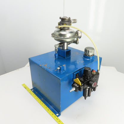Sprague S216J35 12 Gallon Sprague Air Driven Hydraulic Pump Unit 4600PSI Out
