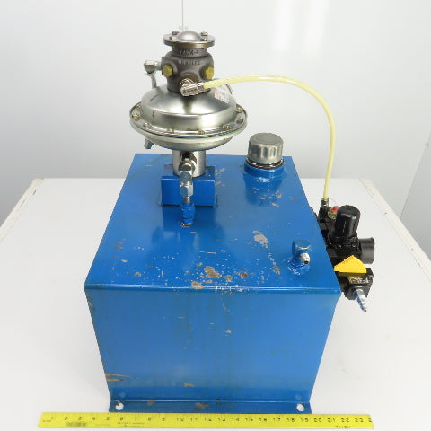 Sprague S216J35 12 Gallon Sprague Air Driven Hydraulic Pump Unit 4600PSI Out