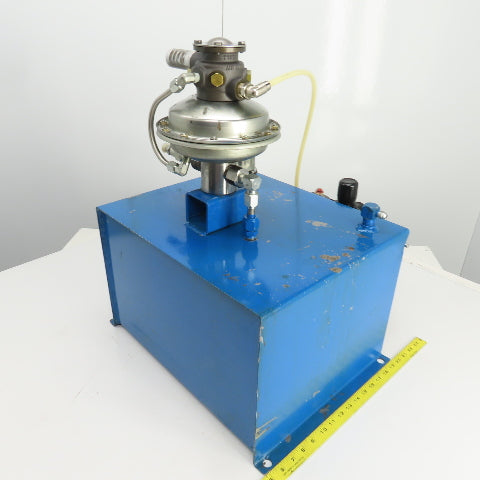 Sprague S216J35 12 Gallon Sprague Air Driven Hydraulic Pump Unit 4600PSI Out