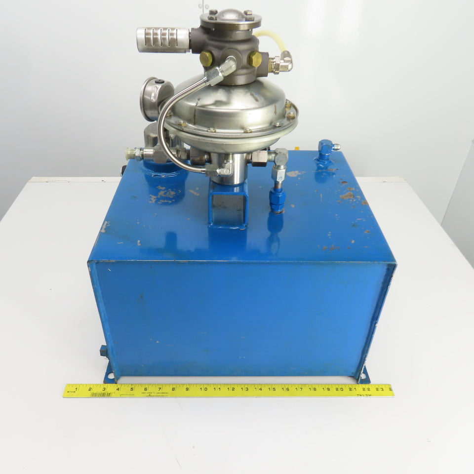 Sprague S216J35 12 Gallon Sprague Air Driven Hydraulic Pump Unit 4600PSI Out
