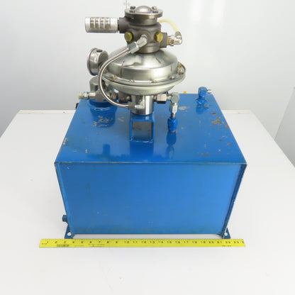 Sprague S216J35 12 Gallon Sprague Air Driven Hydraulic Pump Unit 4600PSI Out