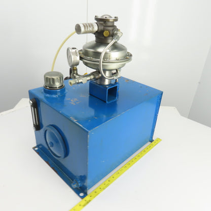 Sprague S216J35 12 Gallon Sprague Air Driven Hydraulic Pump Unit 4600PSI Out
