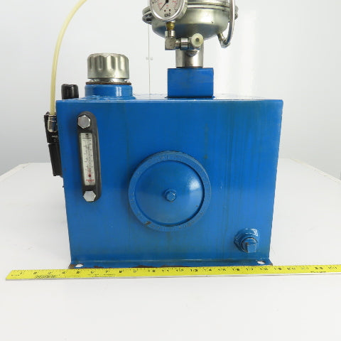 Sprague S216J35 12 Gallon Sprague Air Driven Hydraulic Pump Unit 4600PSI Out