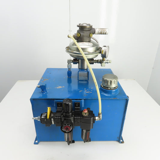 Sprague S216J35 12 Gallon Sprague Air Driven Hydraulic Pump Unit 4600PSI Out