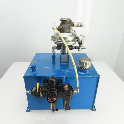 Sprague S216J35 12 Gallon Sprague Air Driven Hydraulic Pump Unit 4600PSI Out