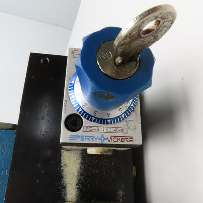 Vickers FG-3-180-K-10 Pressure Compensated Flow Controls Manifold 2 Way Valve
