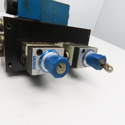 Vickers FG-3-180-K-10 Pressure Compensated Flow Controls Manifold 2 Way Valve