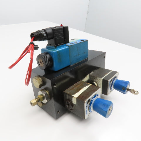 Vickers FG-3-180-K-10 Pressure Compensated Flow Controls Manifold 2 Way Valve