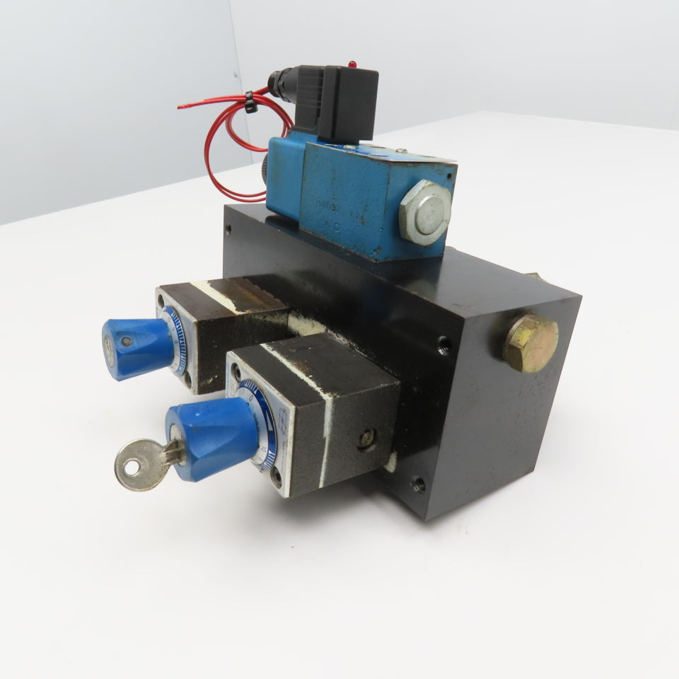 Vickers FG-3-180-K-10 Pressure Compensated Flow Controls Manifold 2 Way Valve