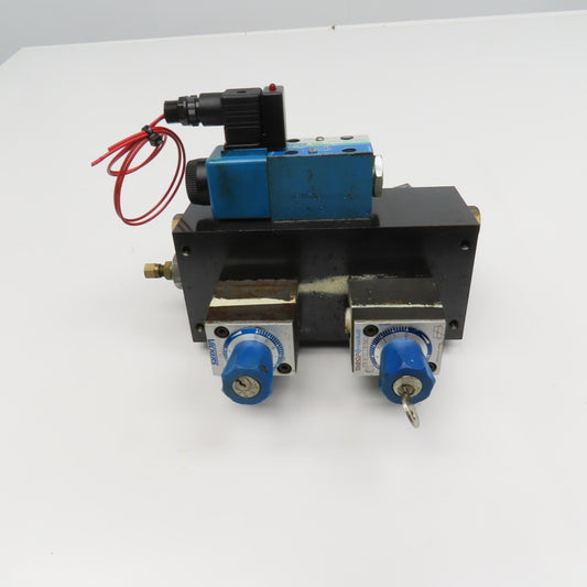 Vickers FG-3-180-K-10 Pressure Compensated Flow Controls Manifold 2 Way Valve
