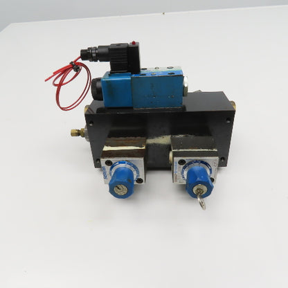 Vickers FG-3-180-K-10 Pressure Compensated Flow Controls Manifold 2 Way Valve