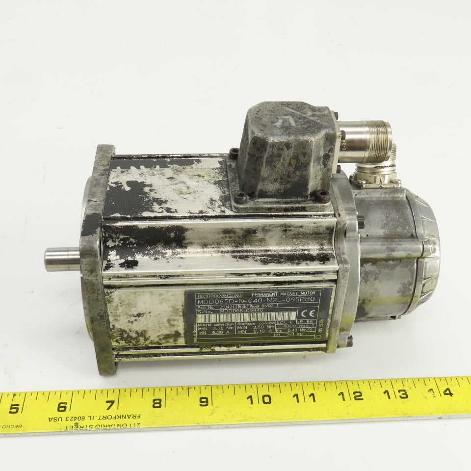Indramat MDD065D-N-040-N2L-095PB0 2.70Nm Permanent Magnet Motor 4000RPM