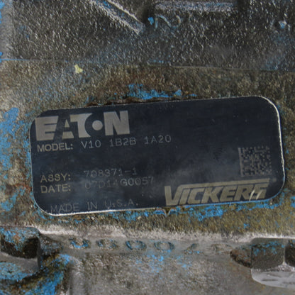 Eaton V10 1B2B 1A20 708371-1 V10 Ser Vane Pump W/Siemens 1LAA7073-4AB11 230/460V
