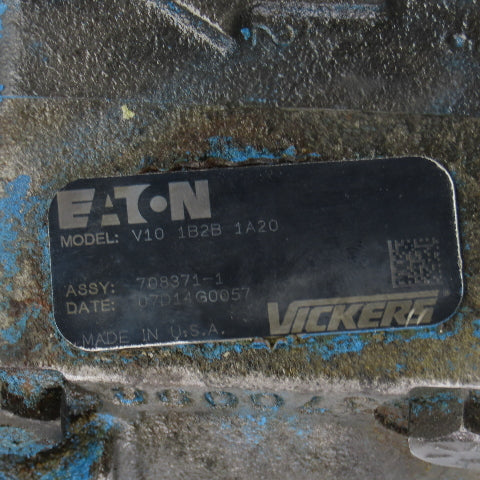 Eaton V10 1B2B 1A20 708371-1 V10 Ser Vane Pump W/Siemens 1LAA7073-4AB11 230/460V