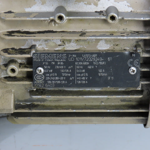 Eaton V10 1B2B 1A20 708371-1 V10 Ser Vane Pump W/Siemens 1LAA7073-4AB11 230/460V