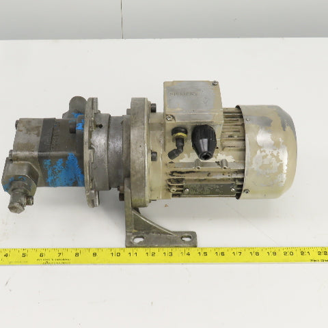 Eaton V10 1B2B 1A20 708371-1 V10 Ser Vane Pump W/Siemens 1LAA7073-4AB11 230/460V