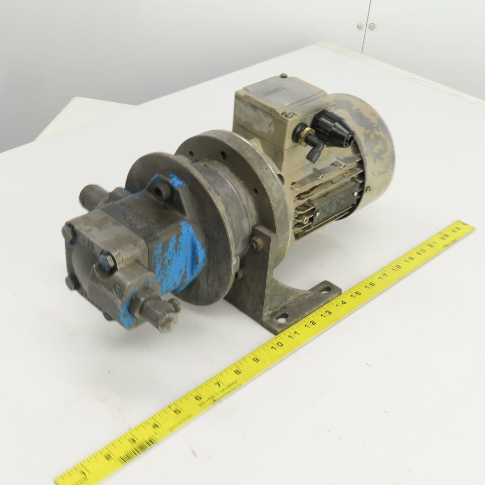 Eaton V10 1B2B 1A20 708371-1 V10 Ser Vane Pump W/Siemens 1LAA7073-4AB11 230/460V