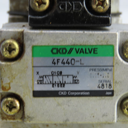 CKD 4F440-L Pneumatic Solenoid Valve 5 Port