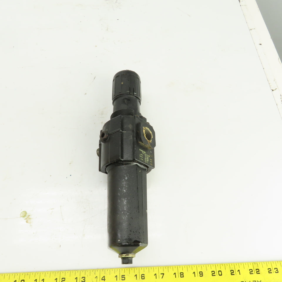 Excelon B74G-3AK-AD3-RMN Pneumatic Filter/Regulator 250PSI In 150PSI Out 3/8"NPT