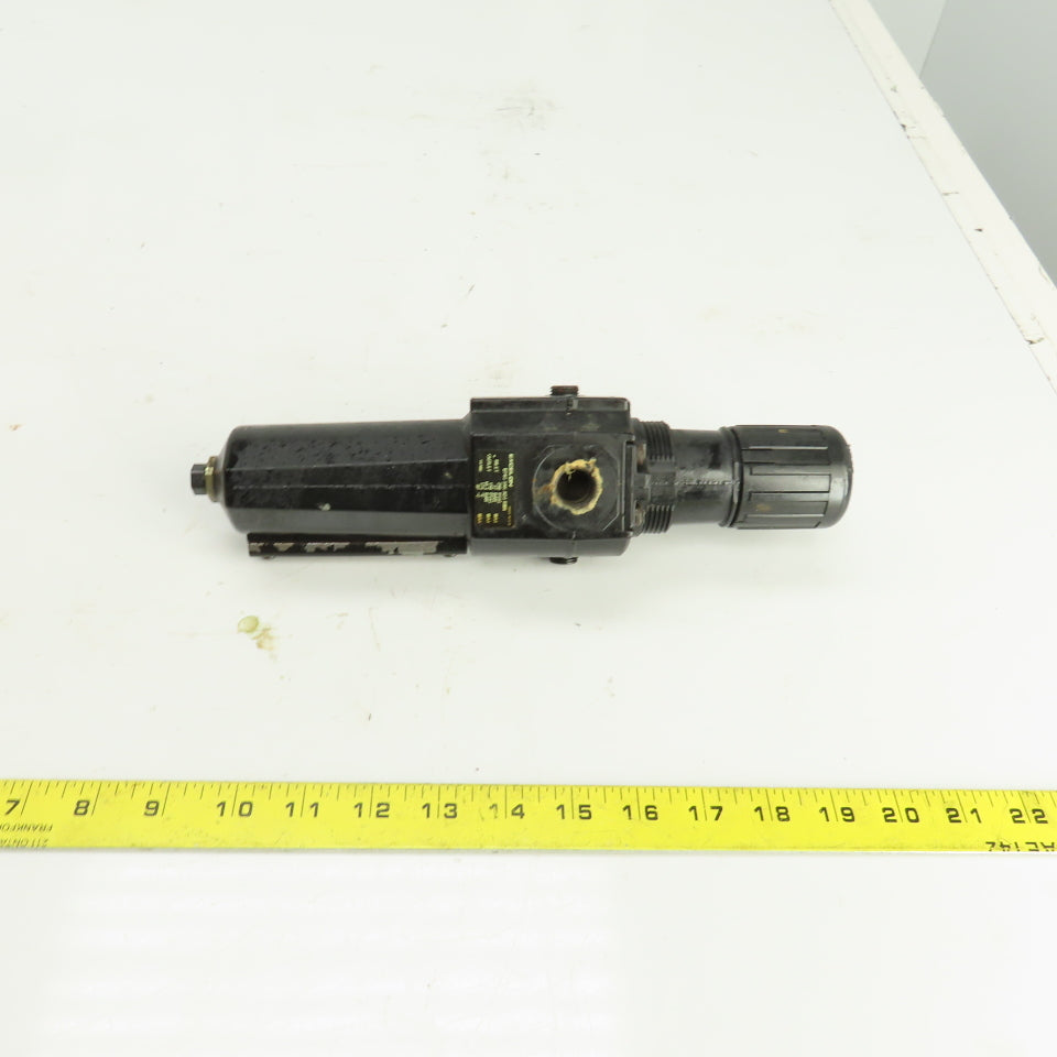 Excelon B74G-3AK-AD3-RMN Pneumatic Filter/Regulator 250PSI In 150PSI Out 3/8"NPT