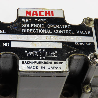 Nachi OG-G01-B1-20/OCY-G01-W-Y-20/ S-G01-C5GRZ-D2-32 Modular Valve Block Assy
