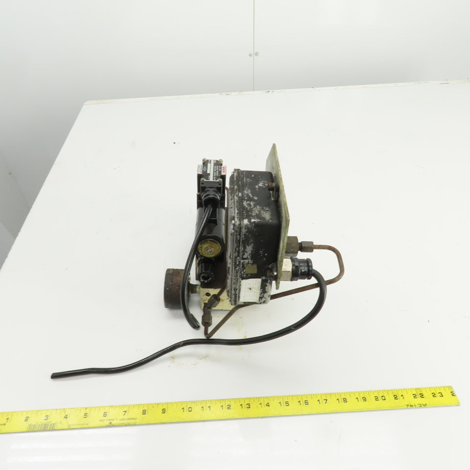 Nachi S-G01B3X-GRZ-D2-32 Solenoid Operated Modu Valve W/1000PSI Pressure Switch
