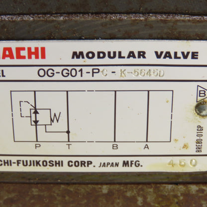 Nachi S-G01B3X-GRZ-D2-32 Solenoid Operated Modu Valve W/1000PSI Pressure Switch