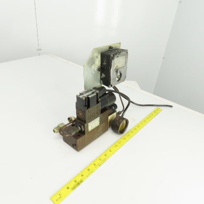 Nachi S-G01B3X-GRZ-D2-32 Solenoid Operated Modu Valve W/1000PSI Pressure Switch