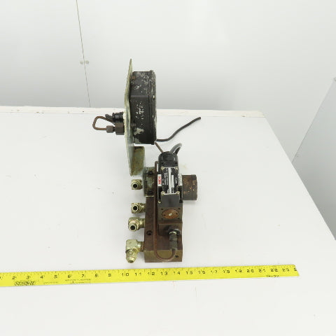 Nachi S-G01B3X-GRZ-D2-32 Solenoid Operated Modu Valve W/1000PSI Pressure Switch