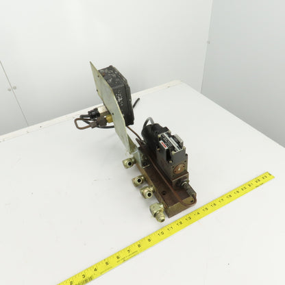 Nachi S-G01B3X-GRZ-D2-32 Solenoid Operated Modu Valve W/1000PSI Pressure Switch